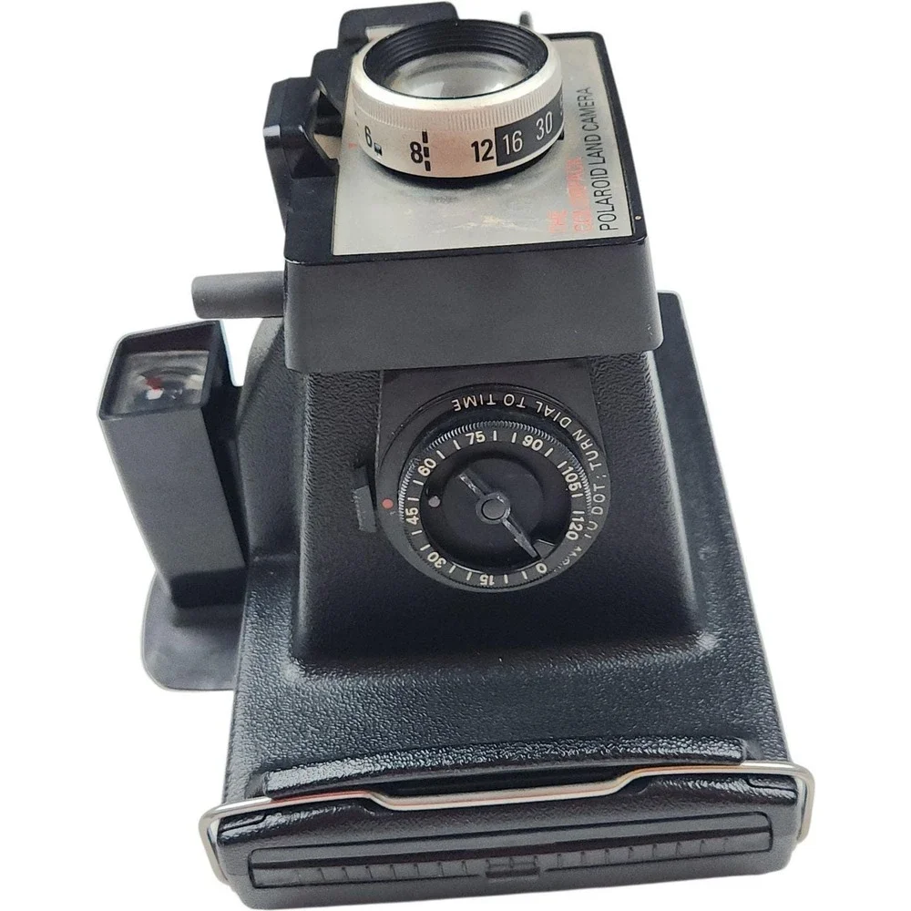 Vintage Polaroid Colorpack Land Camera Black Silver Instant Film - Not Tested